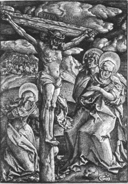 Crucifixion Renaissance painter Hans Baldung black and white Oil Paintings